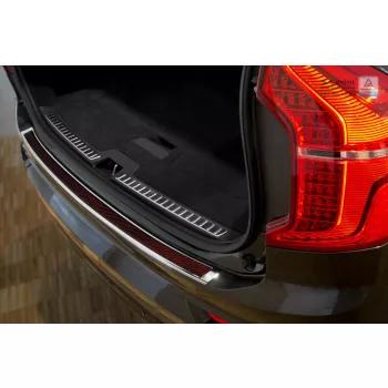   Avisa zrcadlová ocel, červená-černá karbon ocel a karbon Ochrana nakládací Volvo XC90 II 2015-2019 FL.2019-2024 FL.2024->