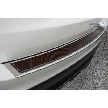   Avisa zrcadlová ocel, červené-černé karbon ocel a karbon Ochrana nakládací MERCEDES GLC (X253) 5D/Hybrid 2015-2019, FL2019-2022