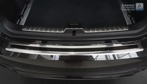 Avisa zrcadlová ocel, černý karbon ocel a karbon Ochrana nakládací Bmw X6 II F16 2014-2019