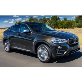   Avisa černá ocel, černá -červená karbon ocel a karbon Ochrana nakládací Bmw X6 II F16 2014-2020