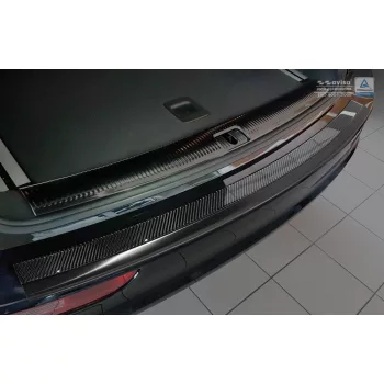   Avisa zrcadlová ocel, černá karbon ocel a karbon Ochrana nakládací MERCEDES E Class W212 T-Model 2013-2015, FL2015-2016