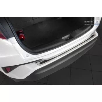   Avisa zrcadlová ocel, černé karbon ocel a karbon Ochrana nakládací TOYOTA C-HR crossover 2016-2019, FL2019->2023