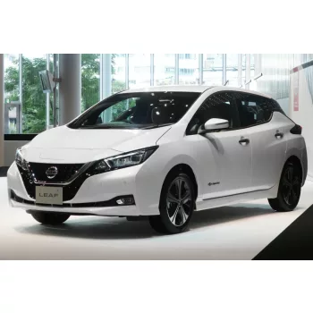   Avisa černé ocel csomagtérajtó díszléc NISSAN LEAF II (2E1) 2017-2021, FL2021->