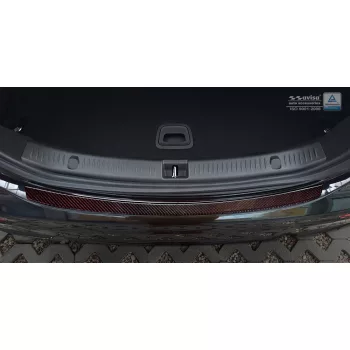   Avisa červené/černé 3D karbon Ochrana nakládací MERCEDES E Class W213 Limousine 2016-2020, FL2020-2023