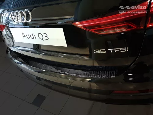 Avisa Ochrana nakládací Audi Q3 II crossover 2018->carbon vzor černý