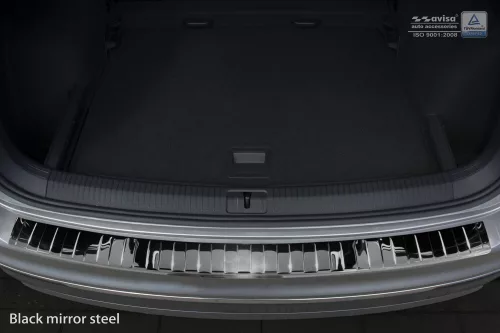 Avisa černá zrcadlová ocel Ochrana nakládací TIGUAN II 2015-2020, FL2020->/eHybrid 2020-2024, TIGUAN II R-Line 2015-2020, 2021-2024 stb.