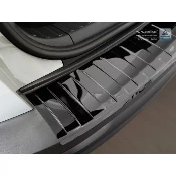   Avisa černé zrcadlová ocel Ochrana nakládací SKODA KAROQ crossover/Sportline 2017-2022, SKODA KAROQ CLEVER 2020-2022