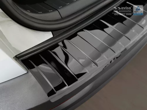 Avisa černé zrcadlová ocel Ochrana nakládací SKODA KAROQ crossover/Sportline 2017-2022, SKODA KAROQ CLEVER 2020-2022