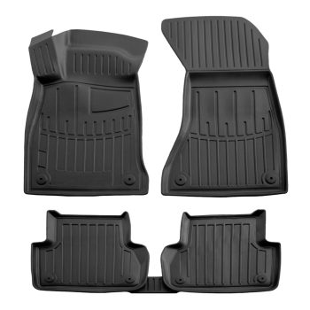   EgriAuto Prémiové 3D gumové autokoberce s upevněním Audi A4 (B9) 2015-2024 5 ks