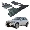 EgriAuto Prémiové 3D gumové autokoberce s upevněním X5 F15 2006-2018
