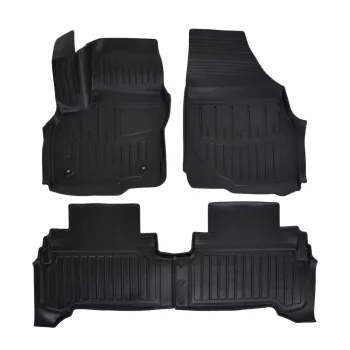   EgriAuto Prémiové 3D gumové autokoberce s upevněním OPEL Almera-E 2016- 4 ks