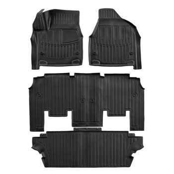   EgriAuto Prémiové 3D gumové autokoberce s upevněním Chrysler Pacifica 2 7místný 2016-2023 4 ks