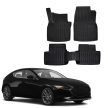 EgriAuto Prémiové 3D gumové autokoberce s upevněním Mazda 3 2019- 5 ks