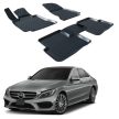 EgriAuto Prémiové 3D gumové autokoberce s upevněním MERCEDES-Benz C Class W205 C Class W205 2015-2021