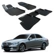 EgriAuto Prémiové 3D gumové autokoberce s upevněním MERCEDES-Benz E Class W212 2011-2017