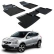 EgriAuto Prémiové 3D gumové autokoberce s upevněním NISSAN Qashqai J10 2008-2013