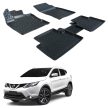 EgriAuto Prémiové 3D gumové autokoberce s upevněním NISSAN Qashqai J11 2014-2021