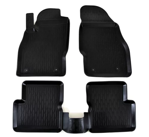 EgriAuto Prémiové 3D gumové autokoberce s upevněním OPEL Corsa D 2006-2014