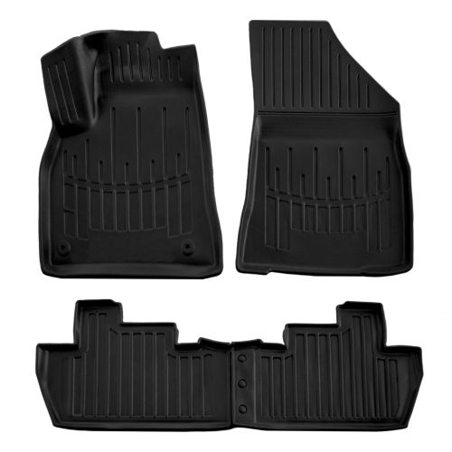 EgriAuto Prémiové 3D gumové autokoberce s upevněním PEUGEOT 5008 2008-2017 4 ks