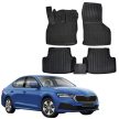 EgriAuto Prémiové 3D gumové autokoberce s upevněním SKODA Octavia IV 2020- 5 ks