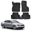 EgriAuto Prémiové 3D gumové autokoberce s upevněním SKODA Octavia III 2013-2019 5 ks
