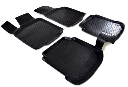 EgriAuto Prémiové 3D gumové autokoberce s upevněním SKODA Octavia I 1996-2005