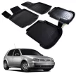 EgriAuto Prémiové 3D gumové autokoberce s upevněním VOLKSWAGEN Golf 4 1997-2003
