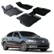 EgriAuto Prémiové 3D gumové autokoberce s upevněním VOLKSWAGEN Passat B6 2005-2010