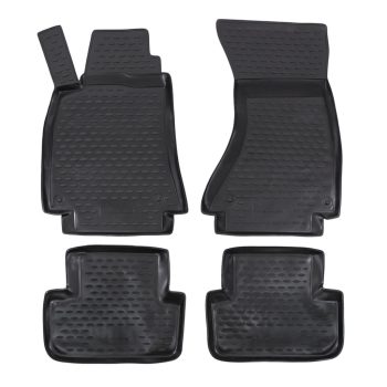   EgriAuto Prémiové 3D gumové autokoberce s upevněním Audi A4 B8 2007-2015
