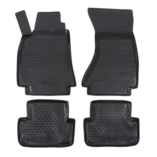 EgriAuto Prémiové 3D gumové autokoberce s upevněním Audi A4 B8 2007-2015
