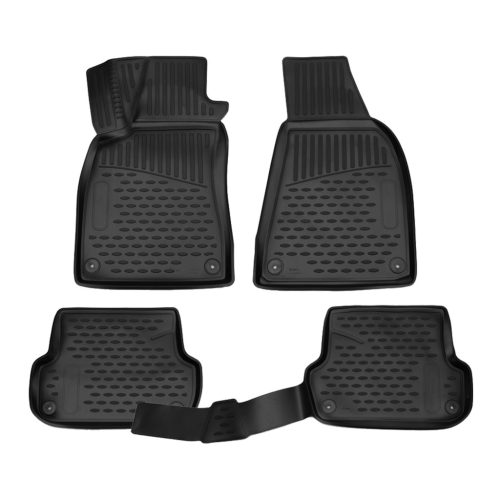 EgriAuto Prémiové 3D gumové autokoberce s upevněním Audi A4 (B6), 2000-2007, sedan, 4 ks