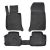 EgriAuto Prémiové 3D gumové autokoberce s upevněním Bmw 3-serie E90/E91 2006-2015