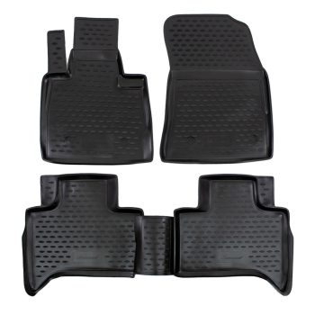   EgriAuto Prémiové 3D gumové autokoberce s upevněním Bmw X5 E53 1999-2006