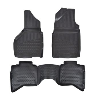   EgriAuto Prémiové 3D gumové autokoberce s upevněním Dodge RAM 2009-2018 (kompatibilní s Quad Cab-vel)