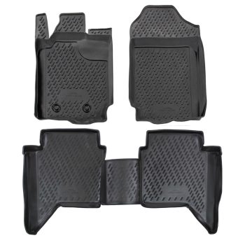   EgriAuto Prémiové 3D gumové autokoberce s upevněním FORD Ranger 4 dveře 2012-