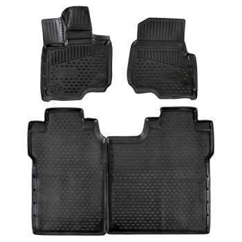   EgriAuto Prémiové 3D gumové autokoberce s upevněním FORD F-150 2015-2020 Sercrew