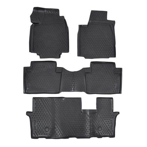 EgriAuto Prémiové 3D gumové autokoberce s upevněním HONDA Pilot 2008-2012/2012-2016