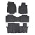 EgriAuto Prémiové 3D gumové autokoberce s upevněním HONDA Pilot 2008-2012/2012-2016