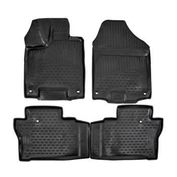   EgriAuto Prémiové 3D gumové autokoberce s upevněním HONDA Pilot 2016- (USA)