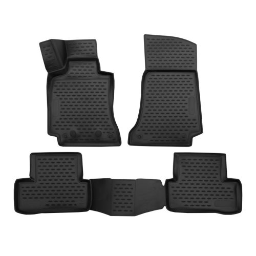 EgriAuto Prémiové 3D gumové autokoberce s upevněním MERCEDES-Benz C-Class W205 2014- Sedan 4 ks