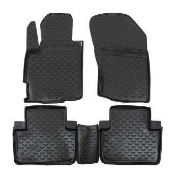   EgriAuto Prémiové 3D gumové autokoberce s upevněním MITSUBISHI Outlander 2012-2021