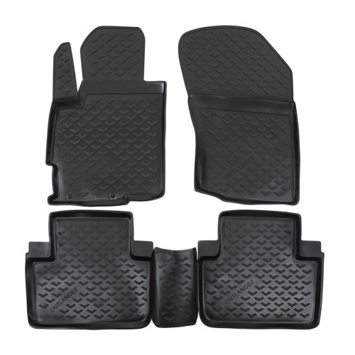 EgriAuto Prémiové 3D gumové autokoberce s upevněním MITSUBISHI Outlander 2012-2021