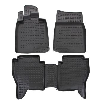   EgriAuto Prémiové 3D gumové autokoberce s upevněním MITSUBISHI Pajero IV 2007-2018