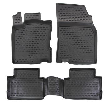   EgriAuto Prémiové 3D gumové autokoberce s upevněním NISSAN Qashqai J11 2014-2021