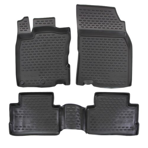 EgriAuto Prémiové 3D gumové autokoberce s upevněním NISSAN Qashqai J11 2014-2021