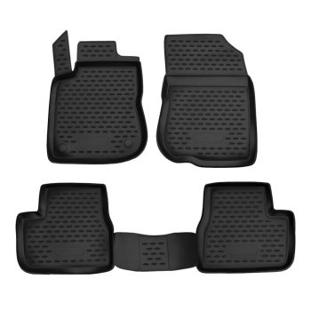   EgriAuto Prémiové 3D gumové autokoberce s upevněním PEUGEOT 2008 2013-2019 4 ks