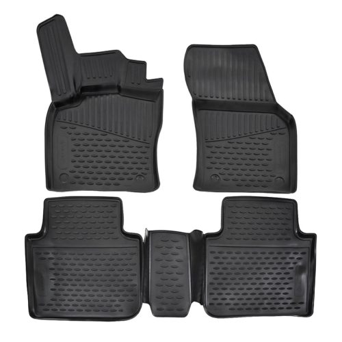 EgriAuto Prémiové 3D gumové autokoberce s upevněním SKODA Kodiaq 2016-