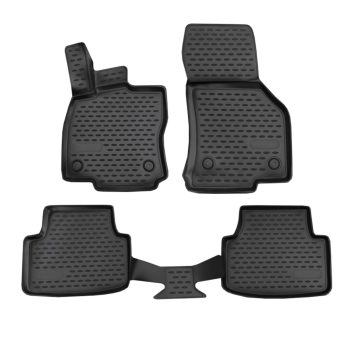   EgriAuto Prémiové 3D gumové autokoberce s upevněním SKODA Octavia MK3/3P 2013-2019 4 ks