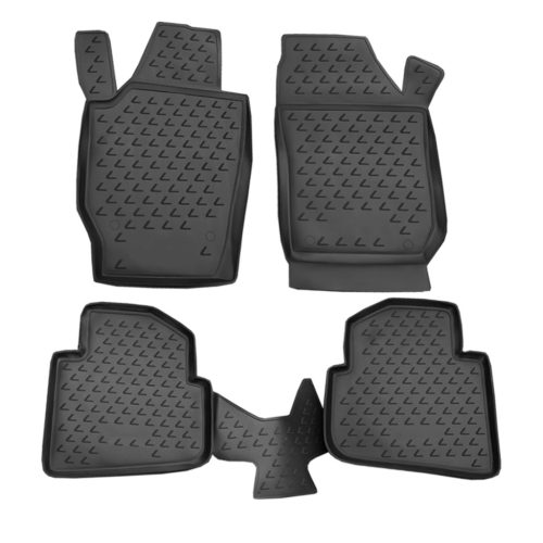 EgriAuto Prémiové 3D gumové autokoberce s upevněním SKODA Roomster 2006- 4 ks