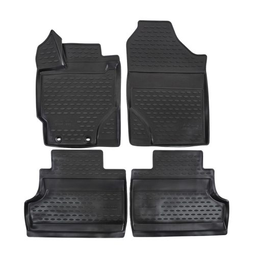 EgriAuto Prémiové 3D gumové autokoberce s upevněním TOYOTA Yaris 2010-2014